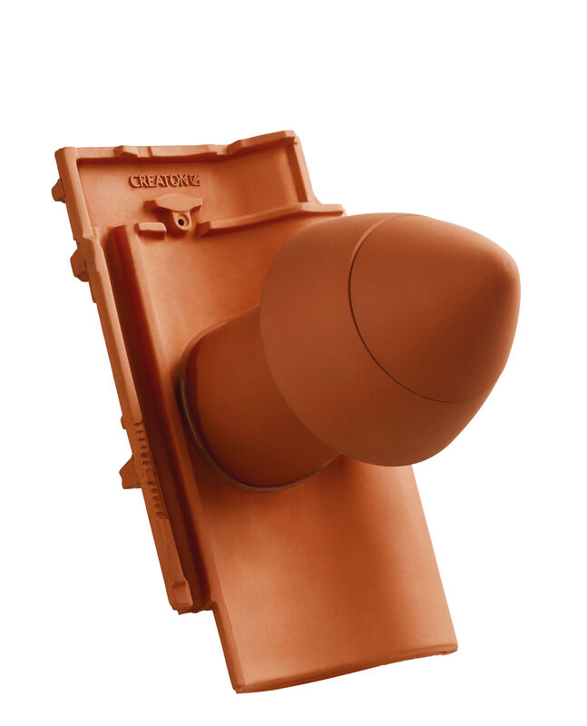 MEL SIGNUM keramički odvod ventilacije DN 100 mm sa navojnim poklopcem, uklj. adapter za priključak ispod krova i savitljivo crevo