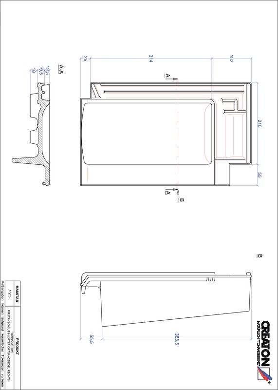 CAD datoteka proizvoda OPTIMA grebeni spojni ventilator, ivični desni FALOGR