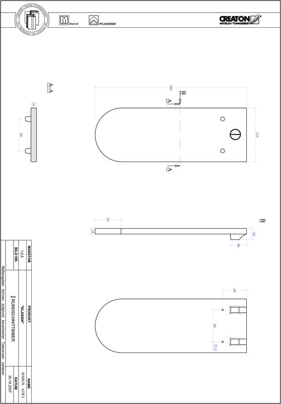 CAD datoteka proizvoda KLASSIK zaobljeni kroj RUND-3-4