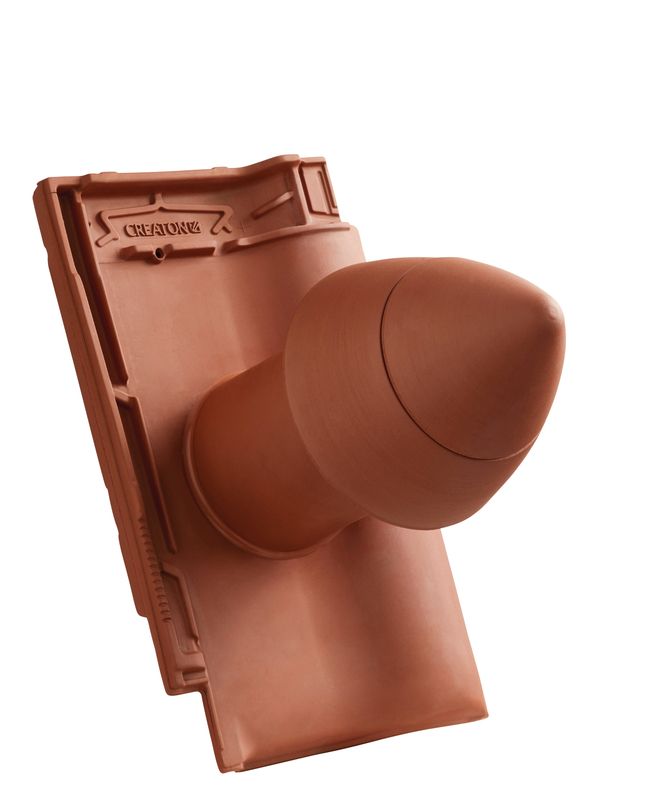 MZ3 SIGNUM keramički odvod ventilacije DN 100 mm sa navojnim poklopcem, uklj. adapter za priključak ispod krova i savitljivo crevo