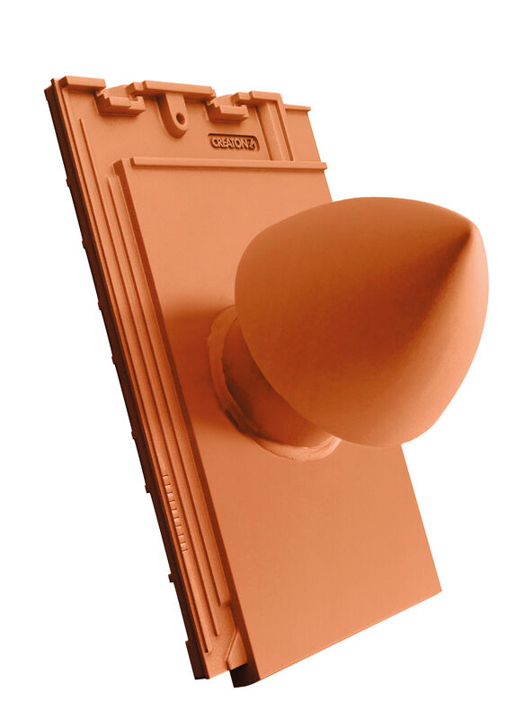 SIM SIGNUM keramički odvod ventilacije DN 100 mm sa navojnim poklopcem, uklj. adapter za priključak ispod krova i savitljivo crevo