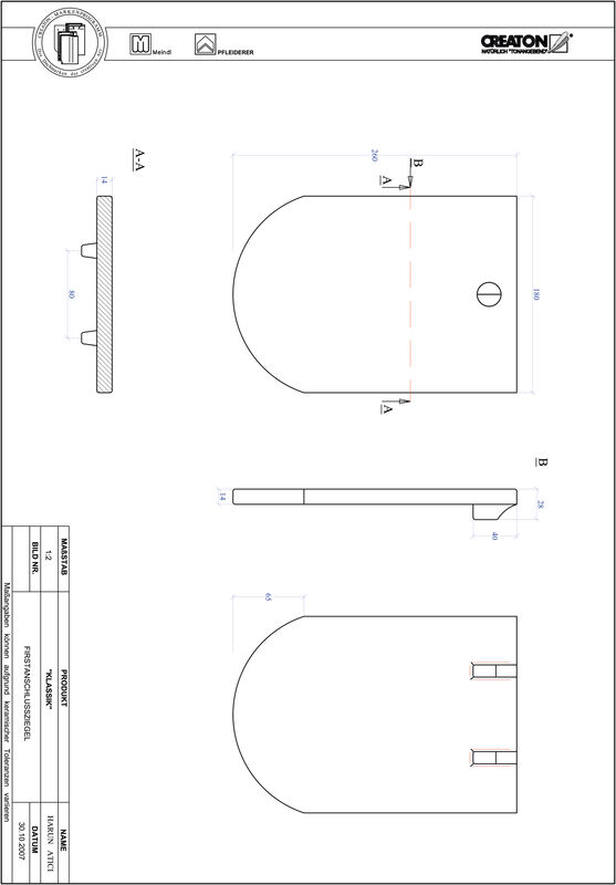 CAD datoteka proizvoda KLASSIK zaobljeni kroj RUND-FAZ