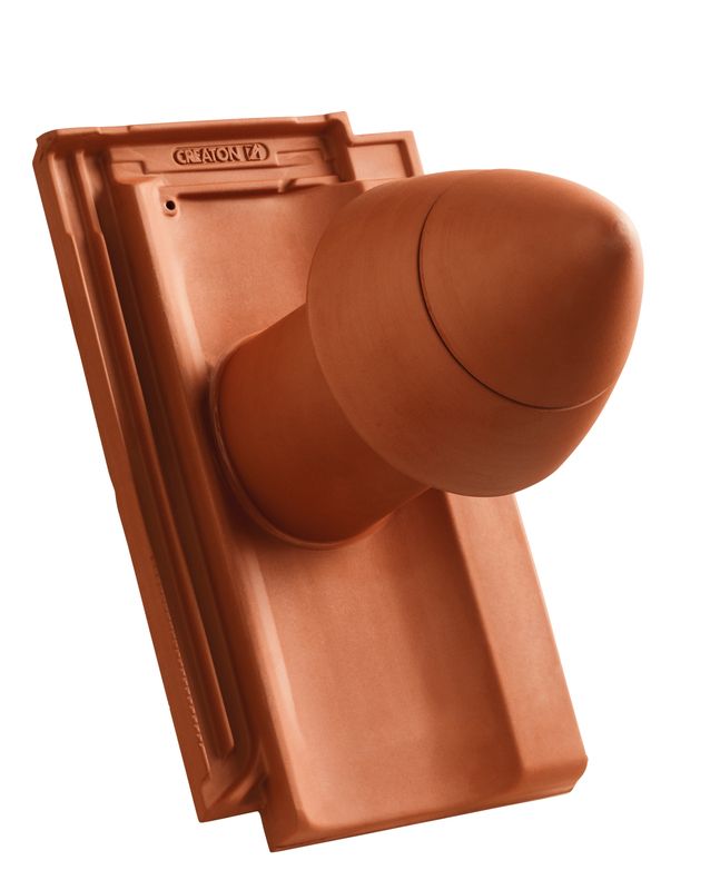 OPT SIGNUM keramički odvod ventilacije DN 100 mm sa navojnim poklopcem, uklj. adapter za priključak ispod krova i savitljivo crevo