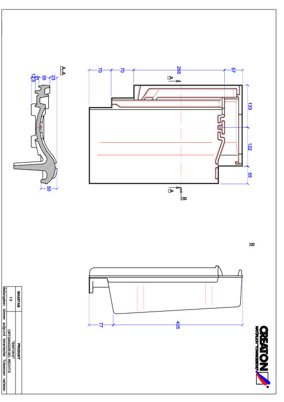 CAD datoteka proizvoda SINFONIE ivica desno OGR