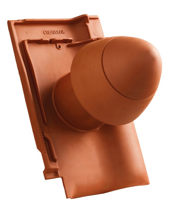FUT SIGNUM keramički odvod ventilacije DN 125 mm sa uklonjivim poklopcem, uklj. adapter za priključak ispod krova i savitljivo crevo