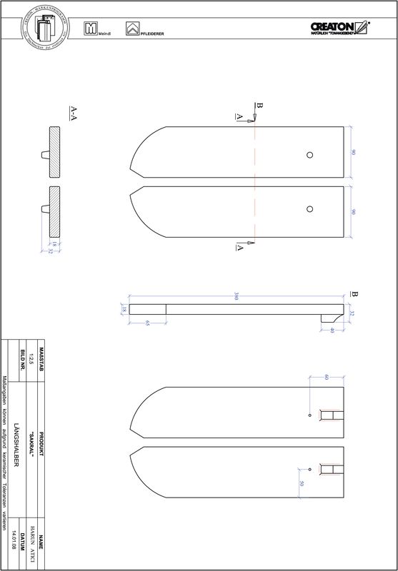 CAD datoteka proizvoda SAKRAL zaobljeni kroj RUND-LH