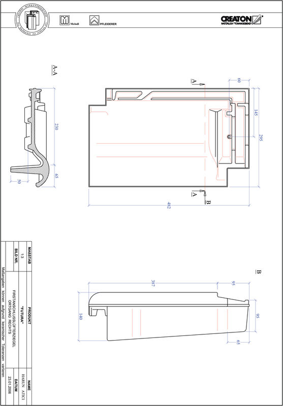 CAD datoteka proizvoda FUTURA grebeni spojni ventilator, ivični desni FALOGR