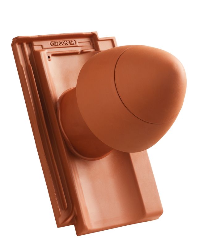 OPT SIGNUM keramički odvod ventilacije DN 125 mm sa uklonjivim poklopcem, uklj. adapter za priključak ispod krova i savitljivo crevo