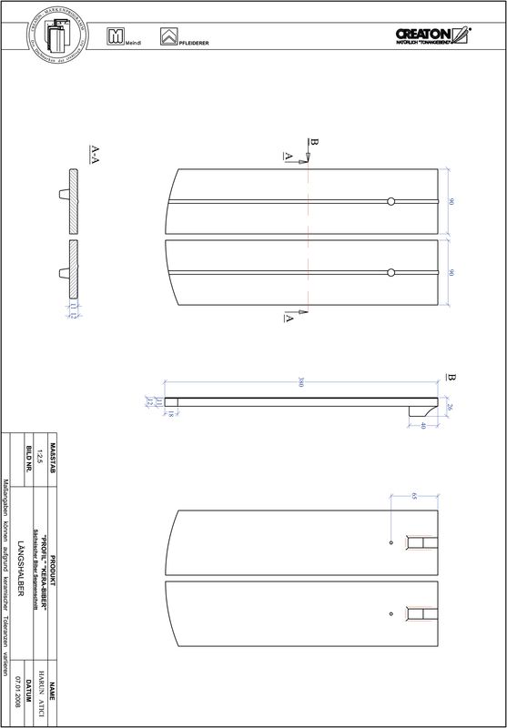 CAD datoteka proizvoda PROFIL segmentni kroj KERA-SAECHS-18-CM-LH