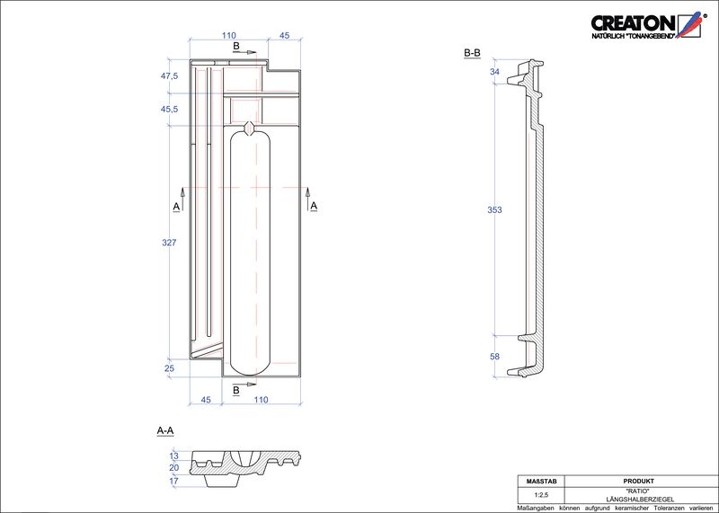 CAD datoteka proizvoda RATIO polucrep LH