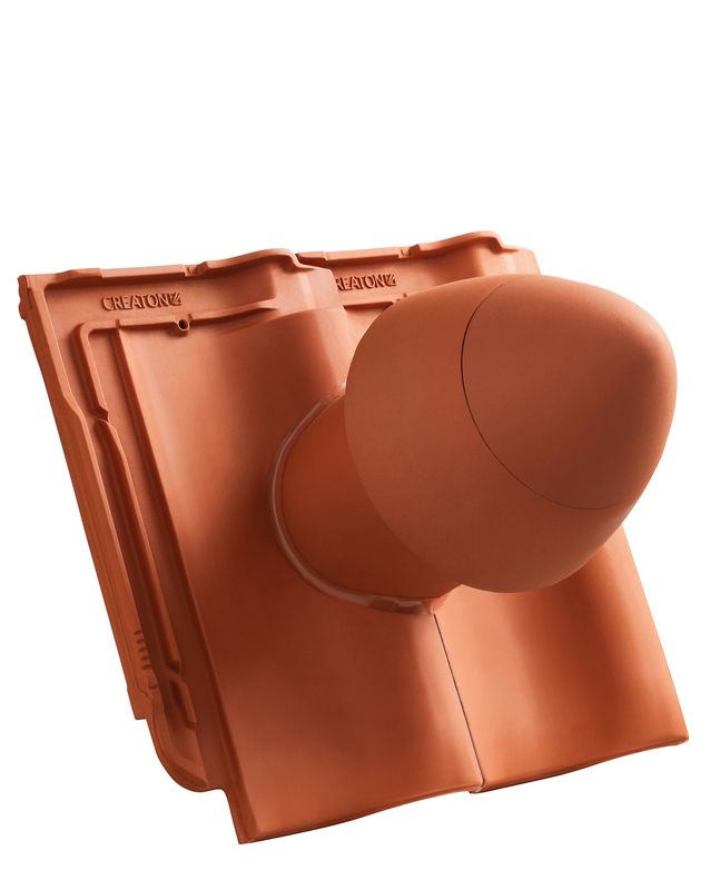HAR SIGNUM keramički odvod ventilacije DN 125 mm sa uklonjivim poklopcem, uklj. adapter za priključak ispod krova i savitljivo crevo