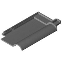 Product BIM model LOD 100 FUTURA grey engobed Clay tile
