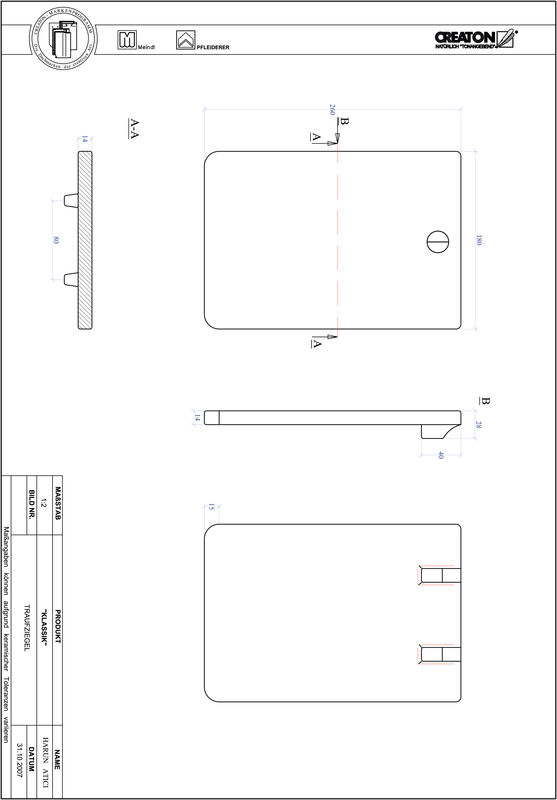 CAD datoteka proizvoda KLASSIK zaobljeni kroj RUND-TRAUFZIEGEL