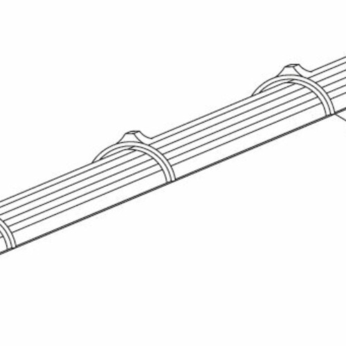 Tehnički crtež proizvoda asortiman grebenih i slemenih crepova BMK-Firstziegel-Perspektive