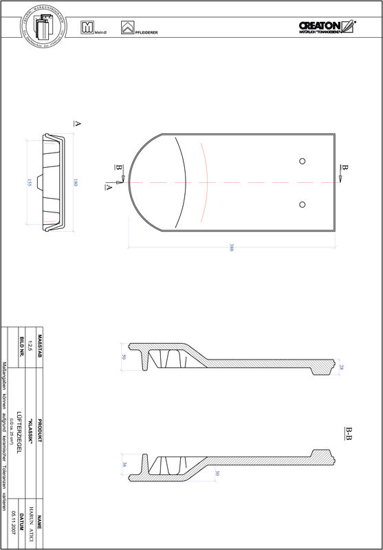 CAD datoteka proizvoda KLASSIK zaobljeni kroj RUND-LUEFTZ