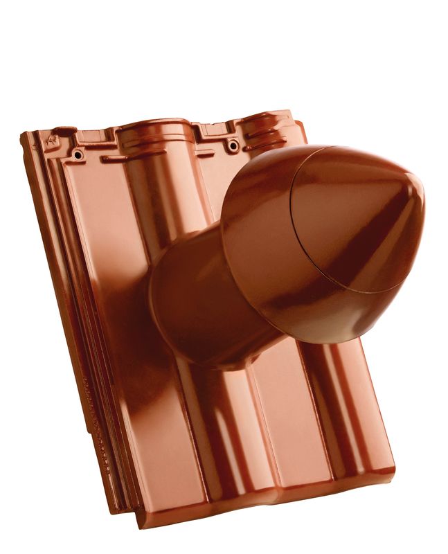 MAX SIGNUM keramički odvod ventilacije DN 100 mm sa navojnim poklopcem, uklj. adapter za priključak ispod krova i savitljivo crevo
