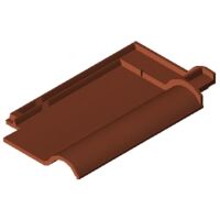 Product BIM model LOD 500 FUTURA copper red engobed Clay tile