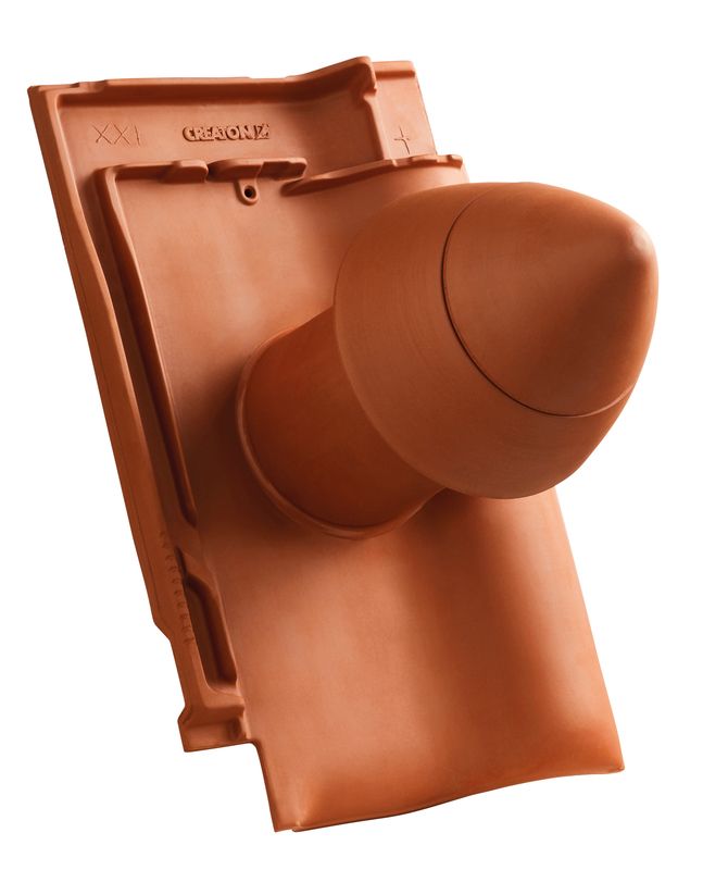 FUT SIGNUM keramički odvod ventilacije DN 100 mm sa navojnim poklopcem, uklj. adapter za priključak ispod krova i savitljivo crevo
