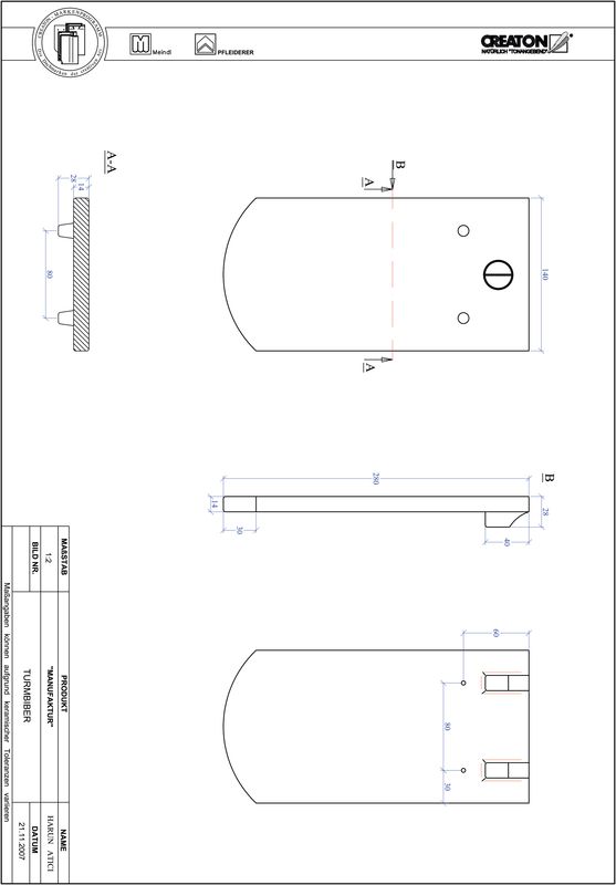 CAD datoteka proizvoda MANUFAKTUR segmentni kroj TURMBIBER