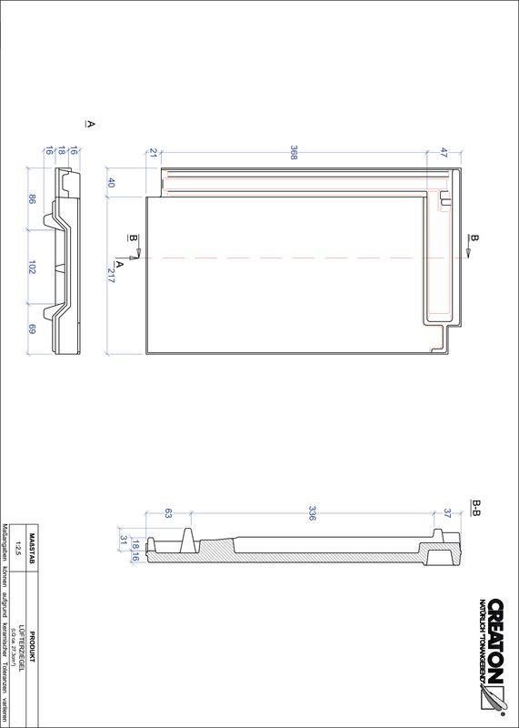 CAD datoteka proizvoda DOMINO ventilacioni crep LUEFTZ
