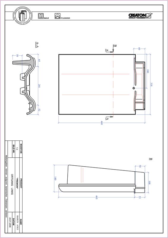CAD datoteka proizvoda PREMION ivica levo OGL
