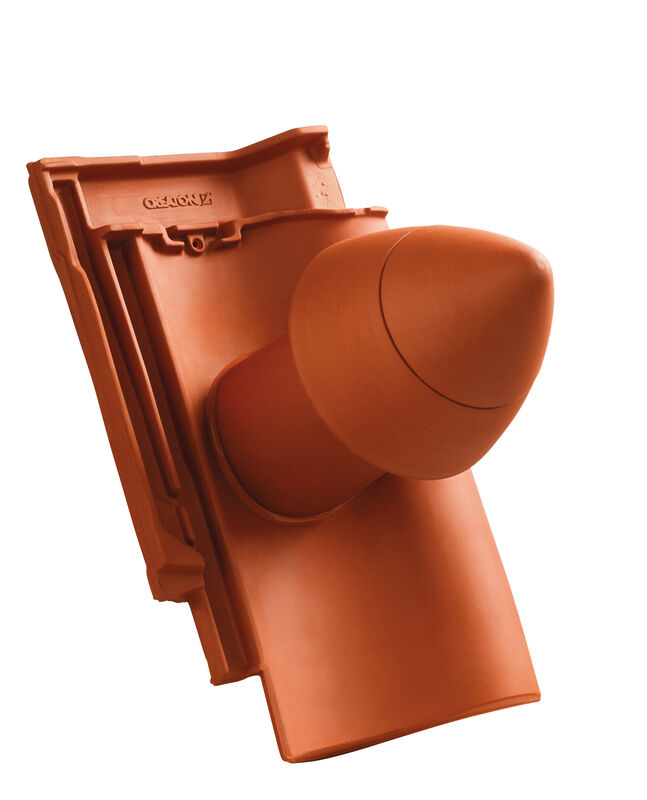 SIN SIGNUM keramički odvod ventilacije DN 100 mm sa navojnim poklopcem, uklj. adapter za priključak ispod krova i savitljivo crevo
