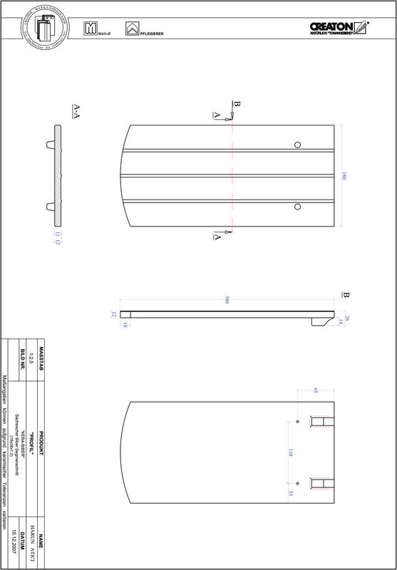 CAD datoteka proizvoda PROFIL segmentni kroj KERA-SAECHS-18-CM-1-1