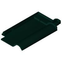 Product BIM model LOD 100 FUTURA dark green glazed Clay tile