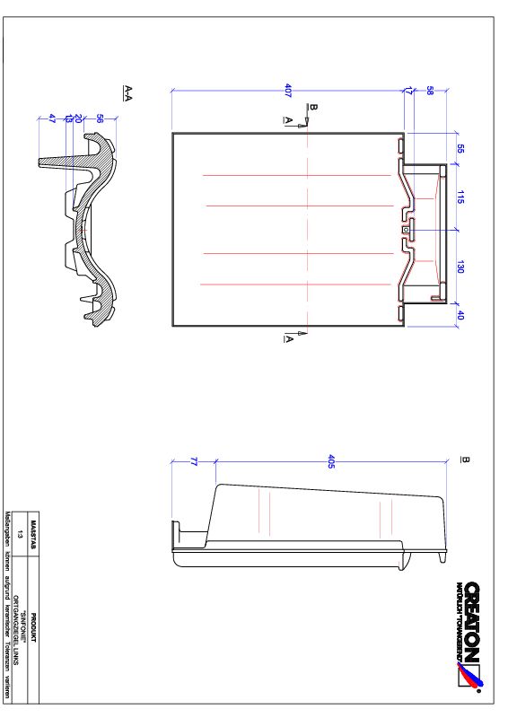 CAD datoteka proizvoda SINFONIE ivica levo OGL