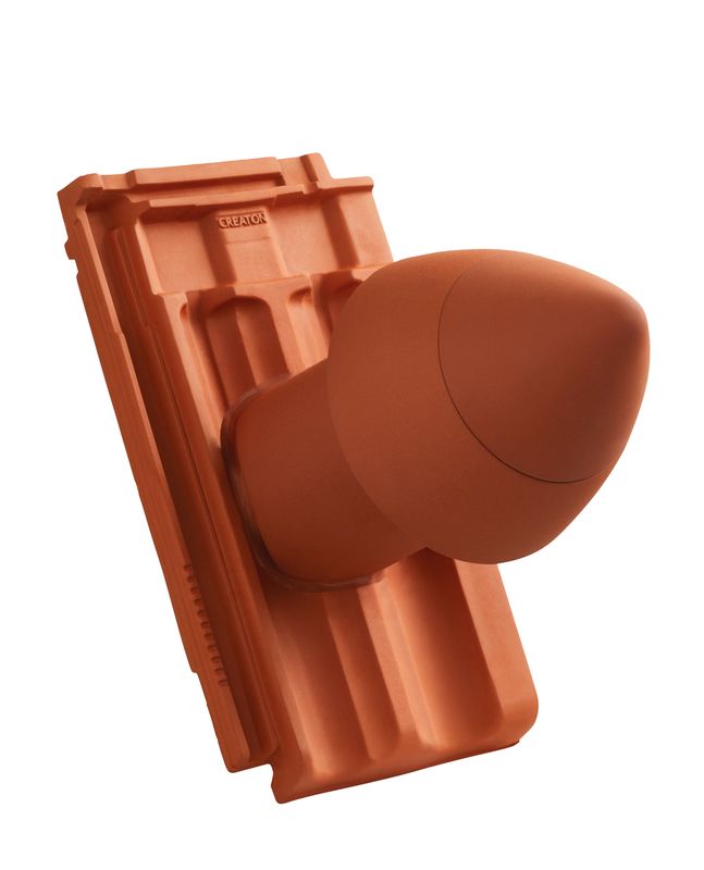 RUS SIGNUM keramički odvod ventilacije DN 100 mm sa navojnim poklopcem, uklj. adapter za priključak ispod krova i savitljivo crevo