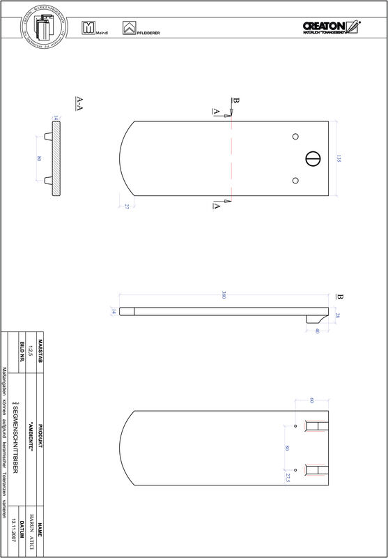 CAD datoteka proizvoda AMBIENTE segmentni kroj SEG-3-4