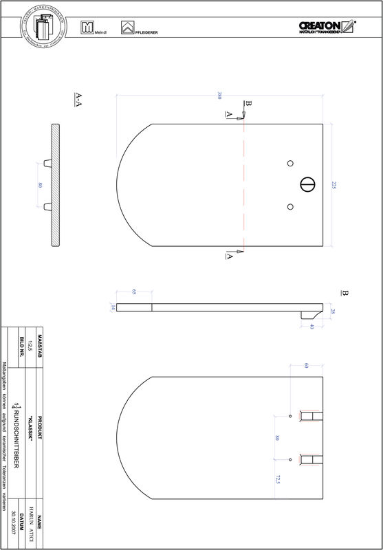 CAD datoteka proizvoda KLASSIK zaobljeni kroj RUND-1-1-4