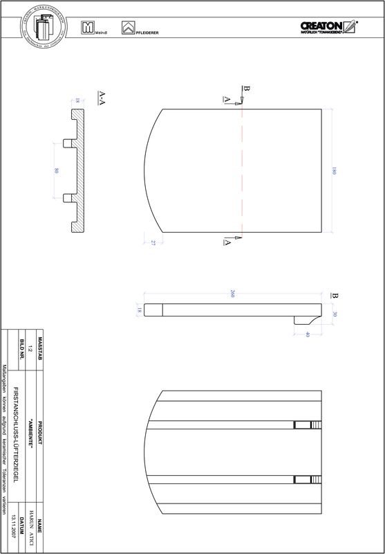 CAD datoteka proizvoda AMBIENTE segmentni kroj SEG-FALZ