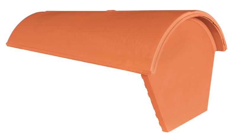 Ridge termination ceramic with tongue tapered PKH HÖN (clay)