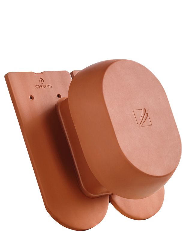 KLASSIK zaobljenog kroja SIGNUM keramički odvod za paru DN 150/160 mm, uklj. adapter za priključak ispod krova