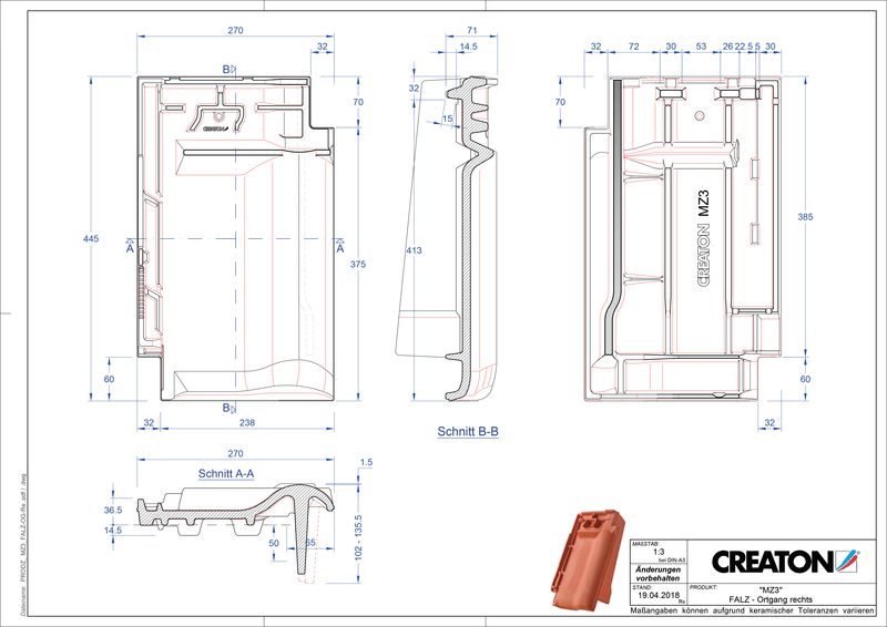 CAD datoteka proizvoda MZ3 grebeni spojni ventilator, ivični desni FALOGR