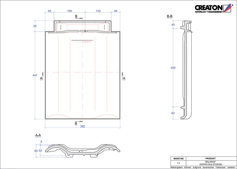CAD datoteka proizvoda BALANCE crep sa duplim pokrivanjem DWZ