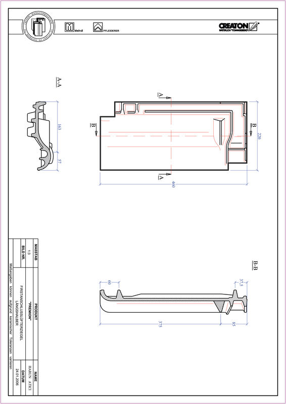 CAD datoteka proizvoda PREMION grebeni ventilacioni polucrep FALLH