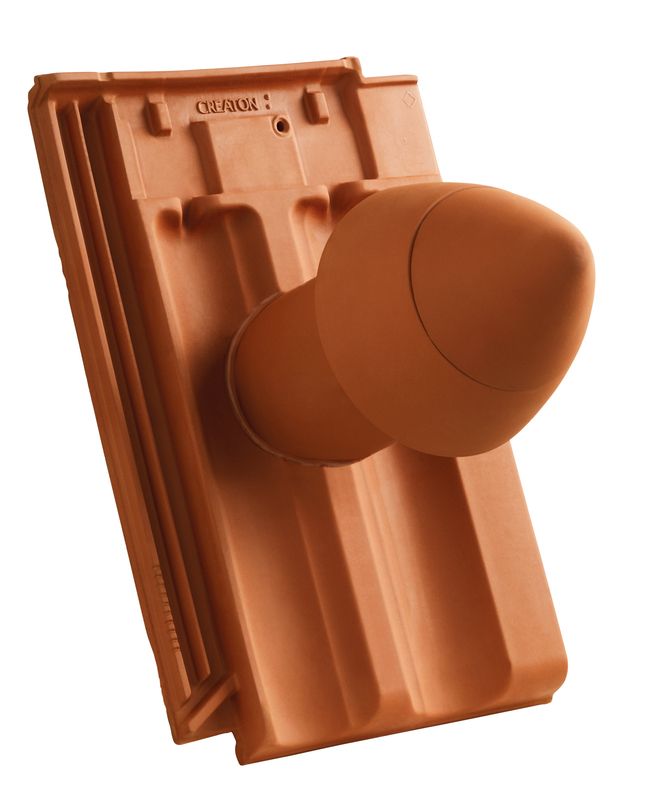 RAP SIGNUM keramički odvod ventilacije DN 100 mm sa navojnim poklopcem, uklj. adapter za priključak ispod krova i savitljivo crevo