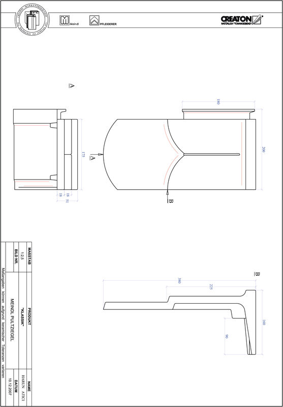 CAD datoteka proizvoda KLASSIK zaobljeni kroj RUND-PULT