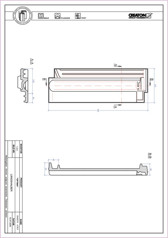 CAD datoteka proizvoda OPTIMA polucrep LH