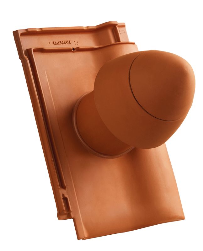 BAL SIGNUM keramički odvod ventilacije DN 125 mm sa uklonjivim poklopcem, uklj. adapter za priključak ispod krova i savitljivo crevo