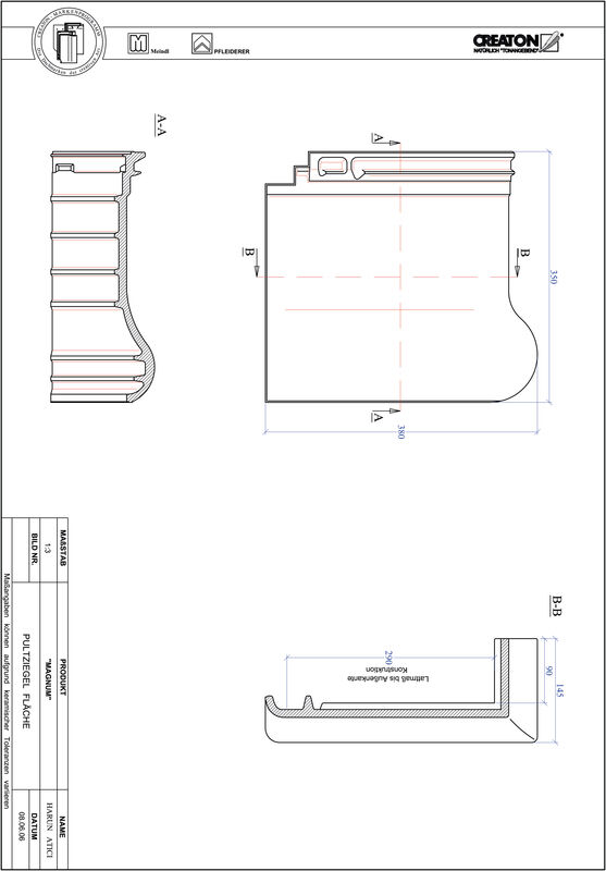 CAD datoteka proizvoda MAGNUM jednostrešni osnovni crep PULTFLA