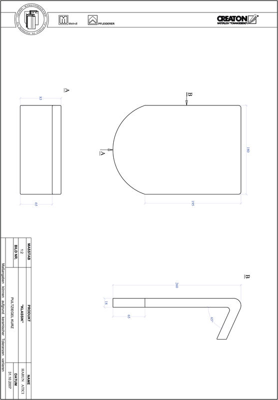 CAD datoteka proizvoda KLASSIK zaobljeni kroj RUND-PULT-kurz1