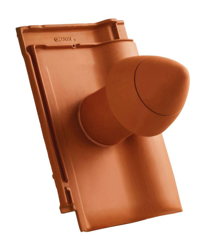 BAL SIGNUM keramički odvod ventilacije DN 100 mm sa navojnim poklopcem, uklj. adapter za priključak ispod krova i savitljivo crevo