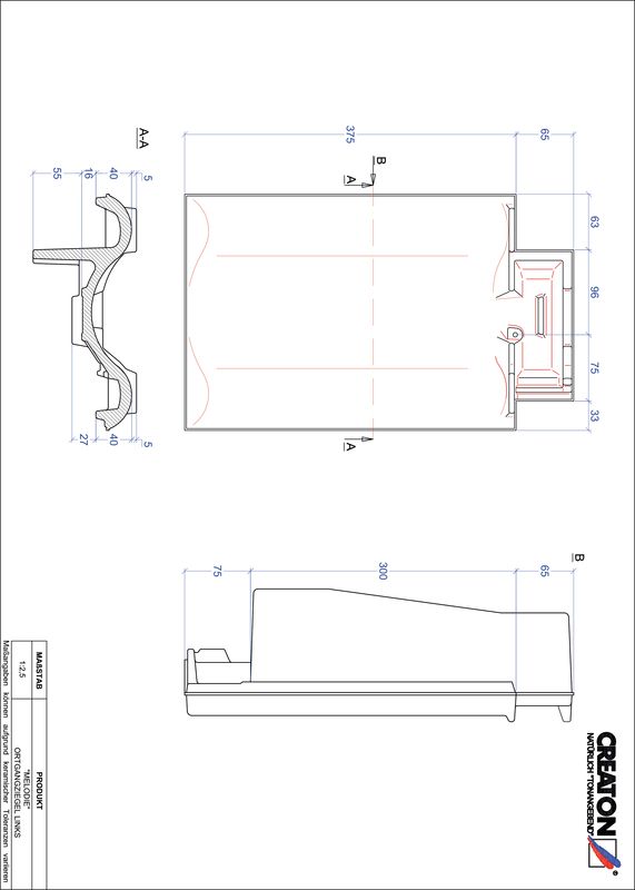 CAD datoteka proizvoda MELODIE ivica levo OGL