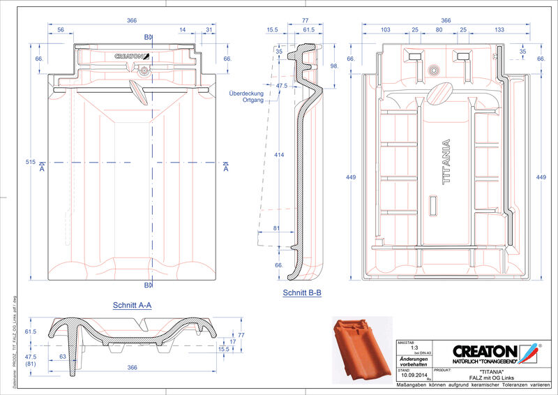 CAD datoteka proizvoda TITANIA grebeni spojni ventilator, ivični levi FALOGL