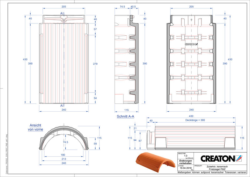 CAD datoteka proizvoda asortiman dodatne opreme za GREBEN FIRST-PMZ