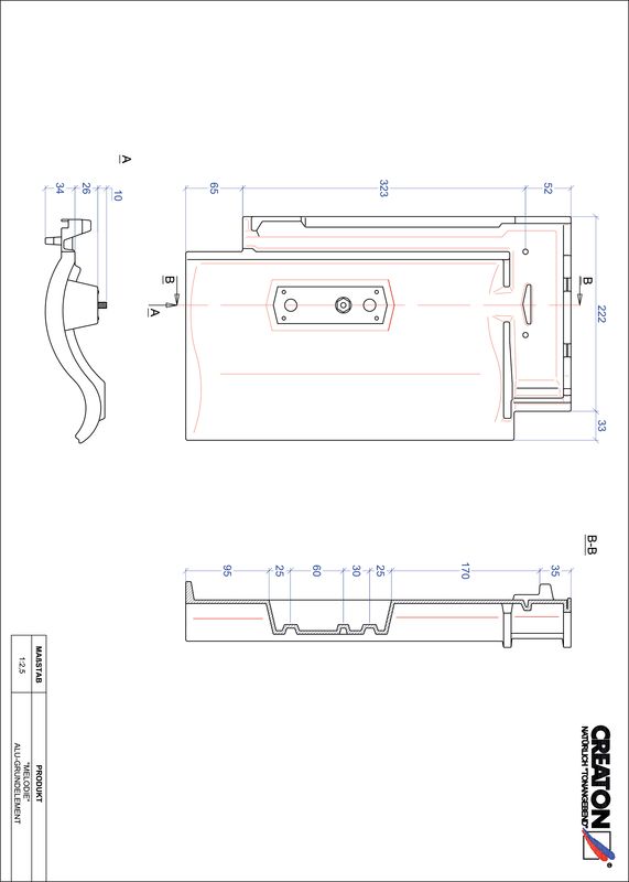 CAD datoteka proizvoda MELODIE osnova, aluminijum GRUNDALU