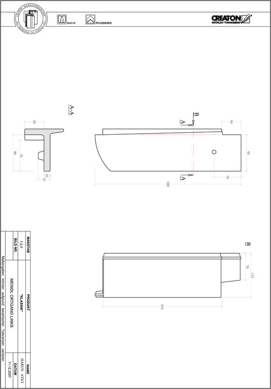 CAD datoteka proizvoda KLASSIK zaobljeni kroj RUND-OGL